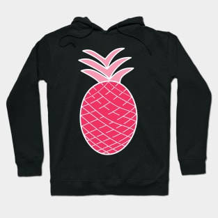 Pink Pineapple Pattern Hoodie